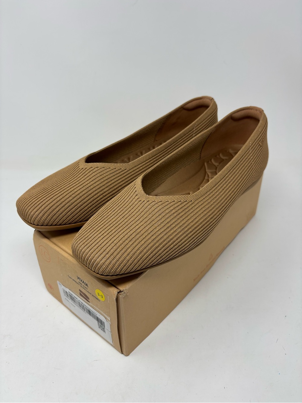 Vivaia Margot Cloudwalker Flats ultra-light nutmeg NEW IN BOX size EU 43 (US 11)